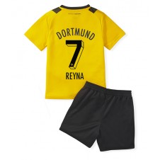 Borussia Dortmund Giovanni Reyna #7 Hjemmedraktsett Barn 2022-23 Kortermet (+ korte bukser)